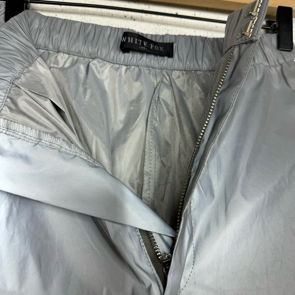 White Fox 3M Reflective Jogger Swooshy Track Pants XS - Picture 8 of 13